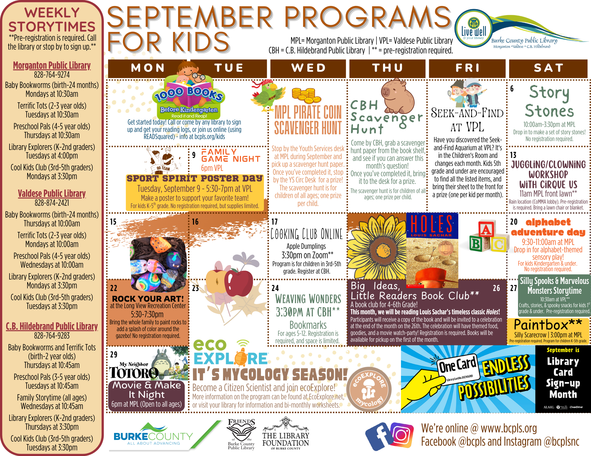Kids' September 2025 Calendar