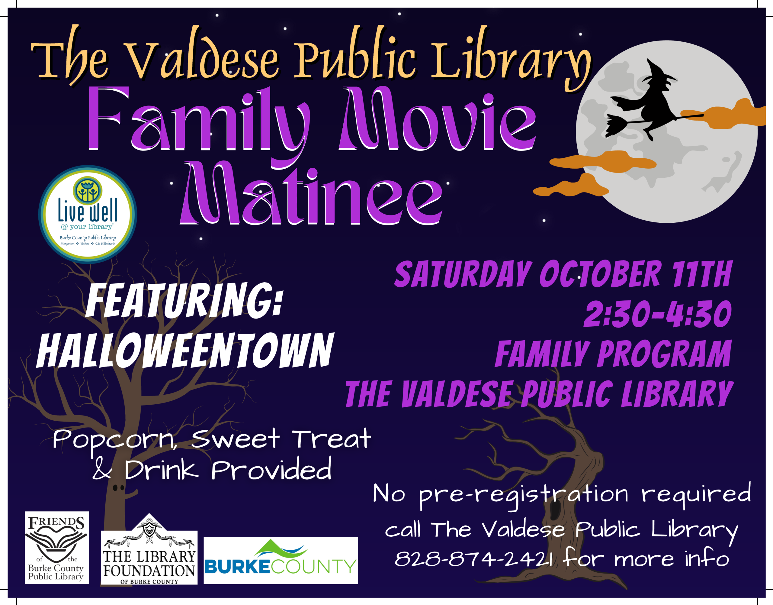 MORGANTON PUBLIC LIBRARY @ 6pm Monday, September 29th